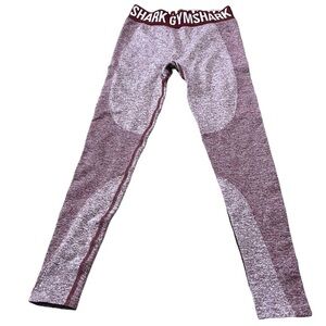 GymShark Maroon Compression Athletic Leggings Size Small
